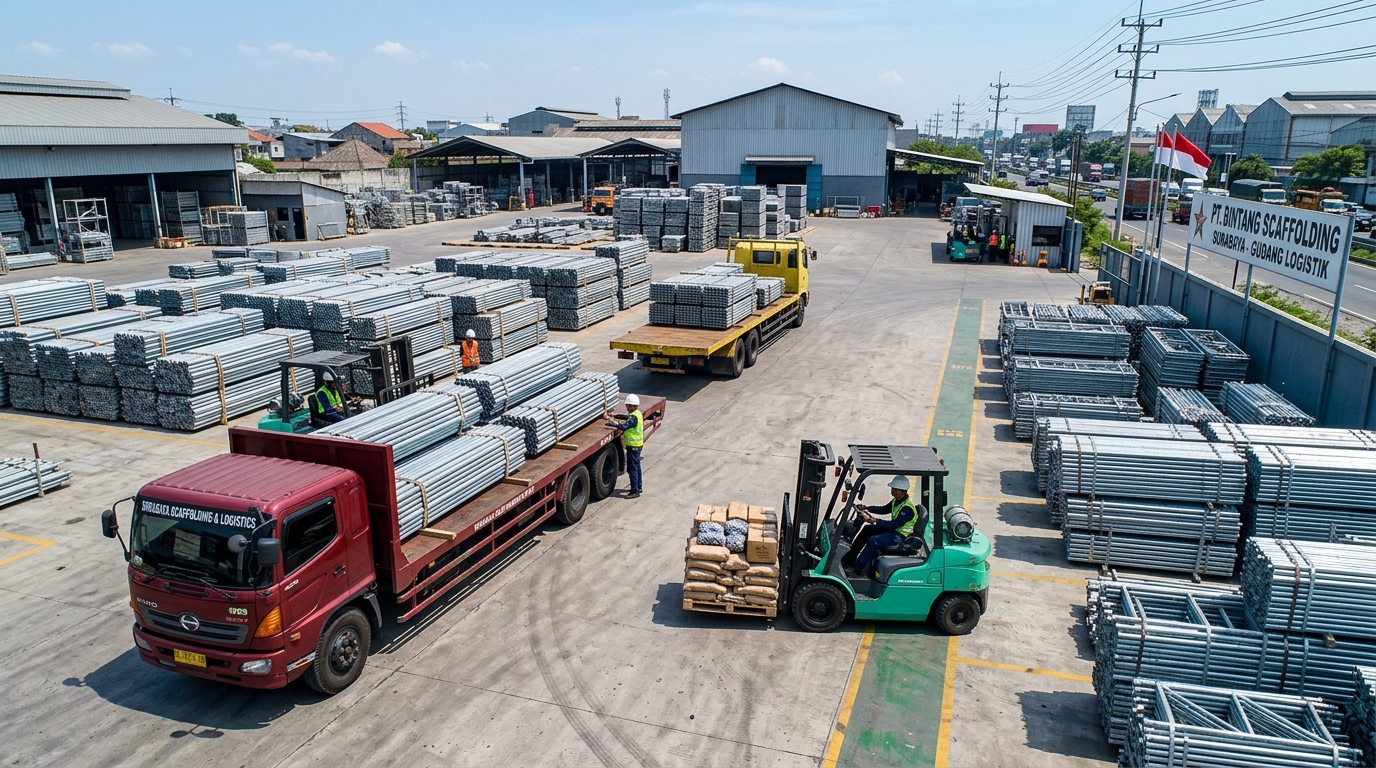Armada Pengiriman Truk Flatbed
