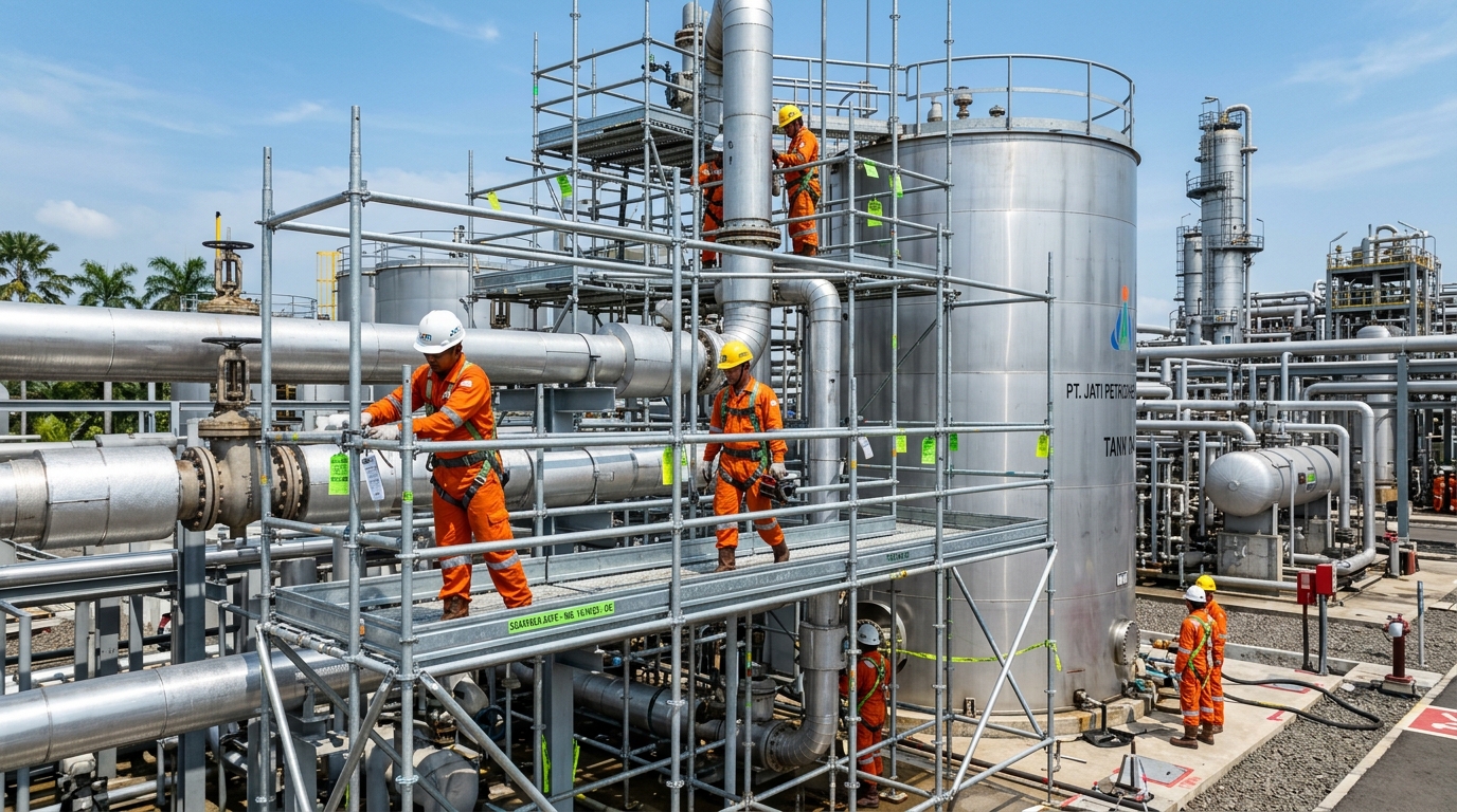 Piping Scaffolding Kilang Kimia
